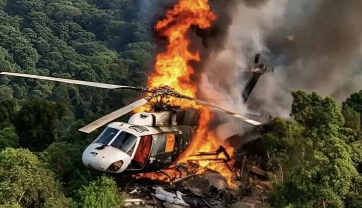 उत्तराखंड - केदारनाथ से लौट रहा हेलीकॉप्टर क्रैश, पायलट सहित सभी 7 लोगों की मौत – राज्य में हेली सेवाओं पर उठे सवाल