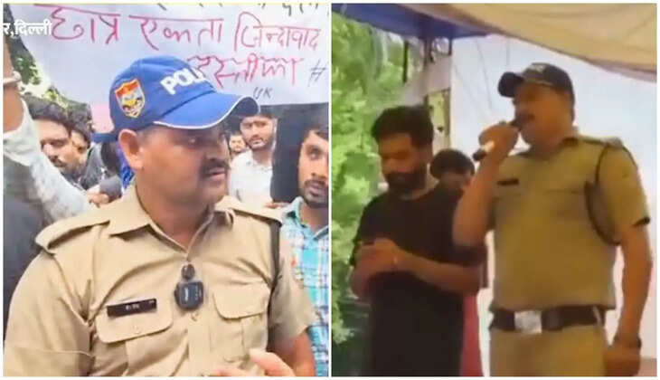 उत्तराखंड पुलिस की नौकरी को बाय-बाय कर जंतर- मंतर पहुंचे शेर सिंह, बैज उतारकर CJP के संस्थापक को पकड़ा दिया&nbsp;