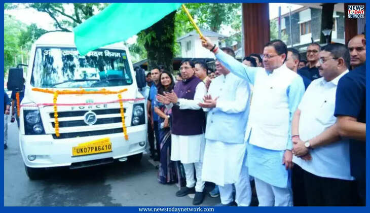 देहरादून - हल्द्वानी से नैनीताल के लिए दौड़ेंगी रोड़वेज की टैम्पो ट्रेवलर, 20 वाहनों को CM धामी ने दिखाई हरी झंडी 
