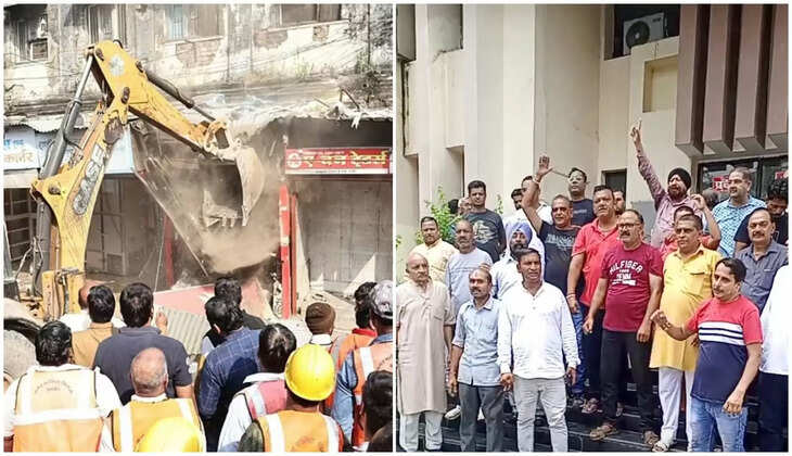 हल्द्वानी - मंगलपड़ाव से रोड़वेज तक 101 दुकानों और भवनों में चलेगा बुलडोज़र, आक्रोशित व्यापारियों का प्रदर्शन शुरू&nbsp;Haldwani Encroachment
