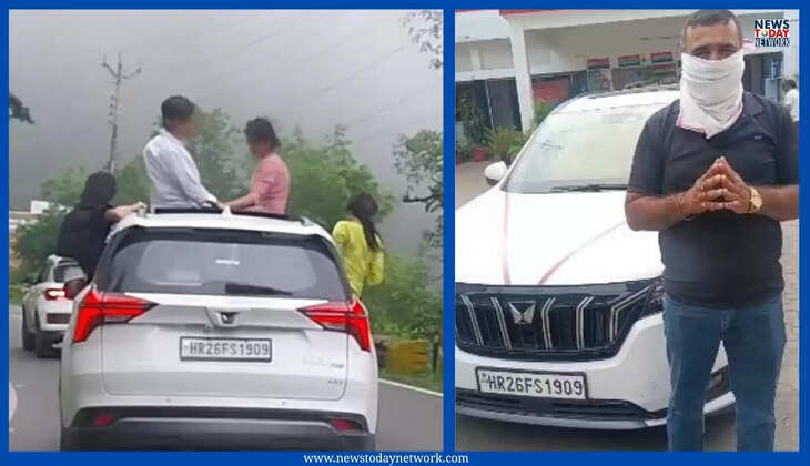 हल्द्वानी - ज्योलिकोट से स्टंटबाजी का वीडियो हुआ वायरल, हल्द्वानी में हो गया एक्शन, वाहन चालक ने मांगी माफ़ी&nbsp;