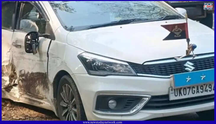 उत्तराखंड - यहां आईजी अनंत शंकर की सरकारी गाड़ी हुई दुर्घटनाग्रस्त, चालक को आई नींद की झपकी, मारी टक्कर&nbsp;