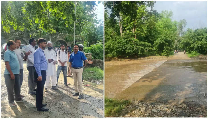 हल्द्वानी - दुःखद, रपटे में पानी के तेज बहाव में बह गया था युवक, 400 मीटर दूर यहां से शव हुआ बरामद&nbsp;