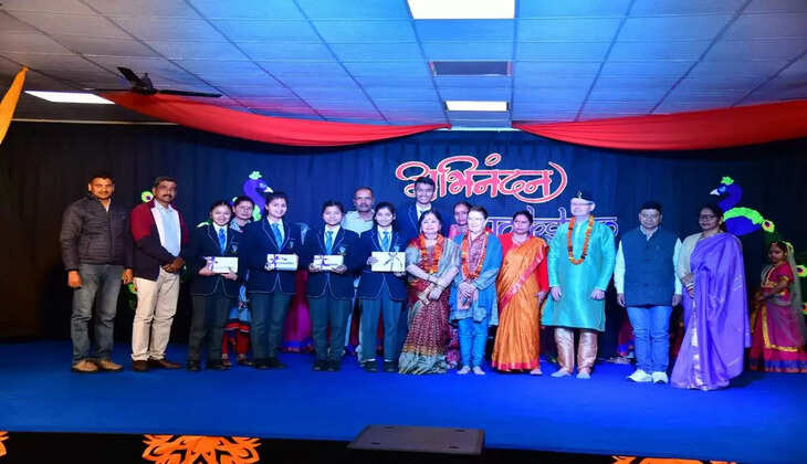 हल्द्वानी - चिल्ड्रंस एकेडमी में अभिनंदन समारोह का आयोजन, कत्थक नृत्य बना कार्यक्रम का केंद्र बिंदु 