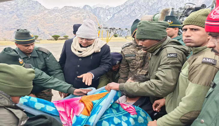 Chamoli Avalanche - हिमस्खलन में फसे 47 मजदूरों को सुरक्षित बचाया गया , सी एम धामी ने पूछा घायलों का हाल चाल&nbsp;