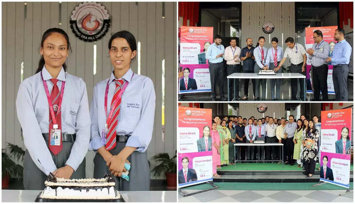 हल्द्वानी - ग्राफिक एरा की नेहा भट्ट को मिला 1.3 लाख प्रति माह का शानदार इंटर्नशिप पैकेज, प्रिया कांडपाल को भी मिली सफलता