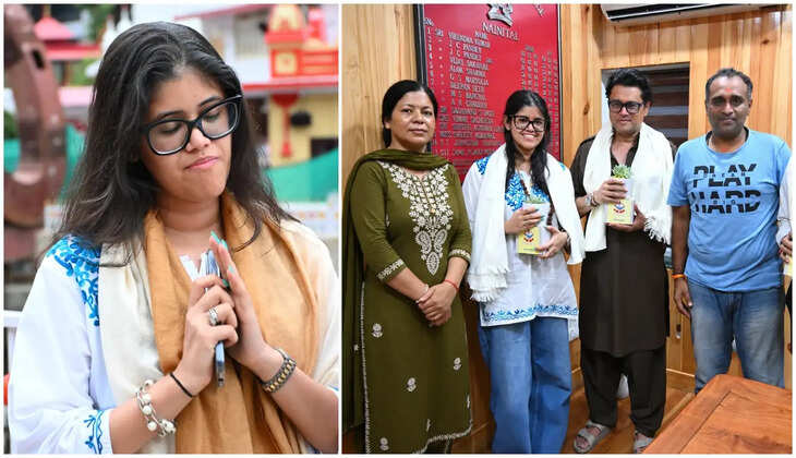 नैनीताल - फिल्म &lsquo;हनुमान अंश&rsquo; की सफलता के बाद कैंची धाम के दर्शन को पहुंचीं युवा प्रोड्यूसर अनूप्रिया नागर, बाबा का लिया आशीर्वाद&nbsp;