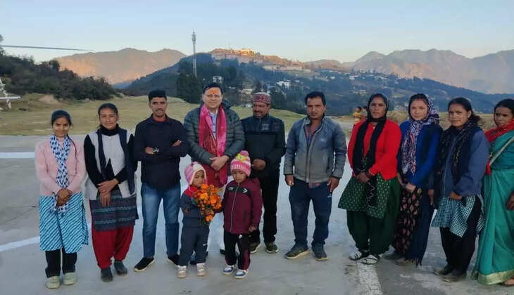Cm pushkar dhami in gairsain 
