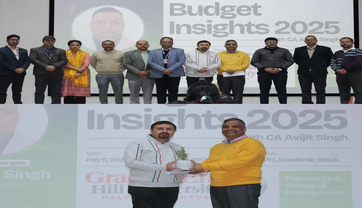ग्राफिक एरा हिल यूनिवर्सिटी हल्द्वानी में बजट 2025 पर विशेष सत्र, सीए अविजीत सिंह ने छात्रों को किया अवगत
