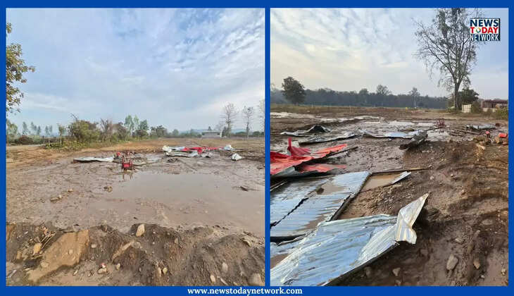 कालाढूंगी - भाजपा नेता पर हथियार लैस बदमाशों ने पहले की फायरिंग, फिर टैक्टर से रौंद डाला टीनशेड, पीड़ित ने दी तहरीर&nbsp;