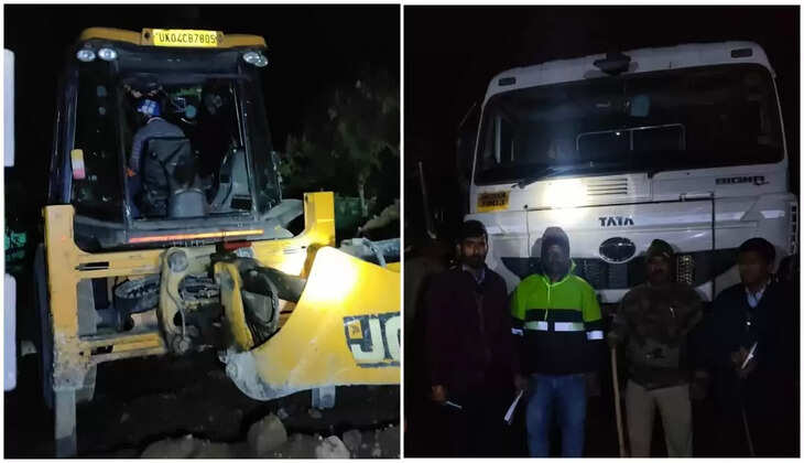 कोटाबाग में अवैध खनन पर रिजॉर्ट में बड़ी कार्यवाही, दो जेसीबी तीन डंपर सीज, लाखों का लगाया जुर्माना 