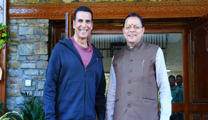 देहरादून - अक्षय कुमार ने मुख्यमंत्री धामी से की मुलाकात, उत्तराखंड की फिल्म नीति पर हुई चर्चा