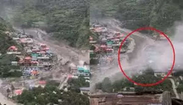 उत्तराखंड - उत्तरकाशी में बादल फटने से भारी तबाही, बाजार पूरी तरह तबाह, देखते ही देखते कई घर बह गए&nbsp;
