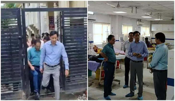 हल्द्वानी - कमिश्नर दीपक रावत ने बेस हॉस्पिटल में मारा छापा, अस्पताल की हालत देख रह गए दंग, लगाई फटकार