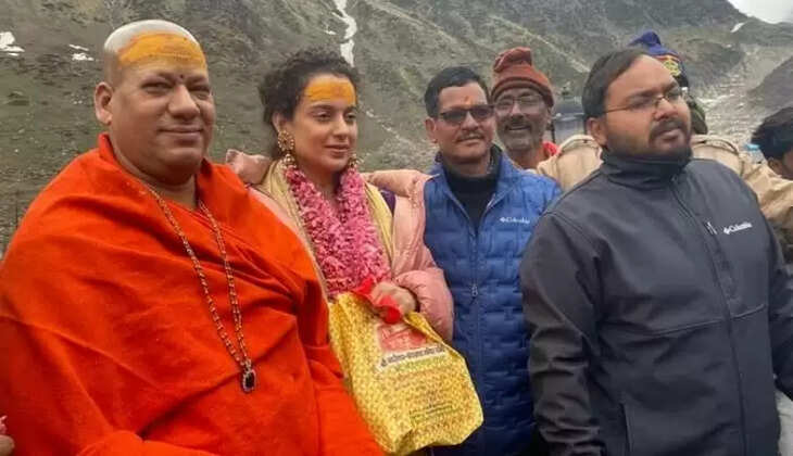 Kedarnath News - बॉलीवुड अभिनेत्री कंगना रणौत पहुंची केदारनाथ धाम, सनातन धर्म के लिए कही बड़ी बात&nbsp;