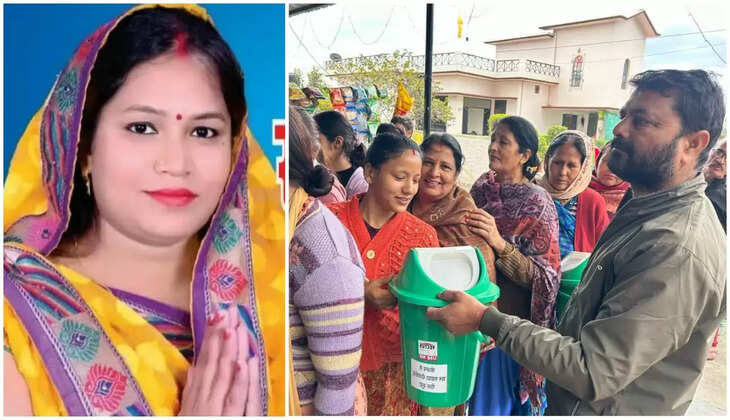 हल्द्वानी - ग्राम प्रधान ने चलाई धौलाखेड़ा को स्वच्छ बनाने की मुहिम, सैकड़ों लोगों को बांटे  फिनायल और डस्टबीन
