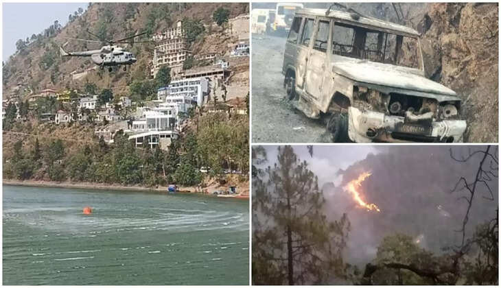 Forest Fire - मौतों के बाद ही जागता है सिस्टम, बिनसर अग्निकांड में चार लोगों की मौत के बाद आग बुझाने में जुटा सेना का MI-17