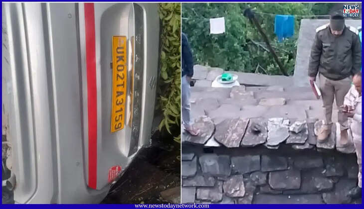 Kumaon Accident - पहाड़ में दर्दनाक सड़क हादसा, अनियंत्रित कार घर की छत पर गिरी, चालक की हुई मौत