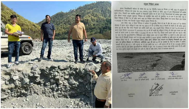नैनीताल - अवैध खनन पर राजपाल लेघा की बड़ी कार्यवाही, यहाँ लगाया 15 लाख से अधिक का जुर्माना 