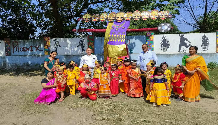 आनंदा एकेडमी में हुआ दशहरा महोत्सव 