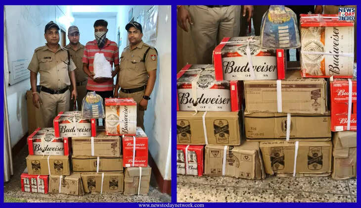 हल्द्वानी - टीपी नगर क्षेत्र में कई पेटी अवैध शराब पर एसओजी और पुलिस की कार्रवाई, यहाँ का तस्कर हुआ गिरफ्तार 
