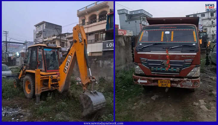 &nbsp;हल्द्वानी - जिला खान अधिकारी के नेतृत्व में अवैध माइनिंग पर बड़ी कार्रवाई, एक जेसीबी मशीन और दो डंपरों को किया जब्त&nbsp;