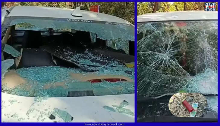 नैनीताल - गोलियों की तड़तड़ाहट से दहला कोटाबाग ब्लॉक का यह इलाका, सड़क किनारे खड़ी कार पर ताबड़तोड़ फायरिंग&nbsp;