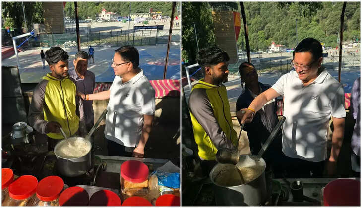 नैनीताल - अलग अंदाज में दिखे सीएम धामी, बच्चों संग खेला फुटबॉल, खुद बनाई चाय तस्वीरों में देखें नजारा&nbsp;