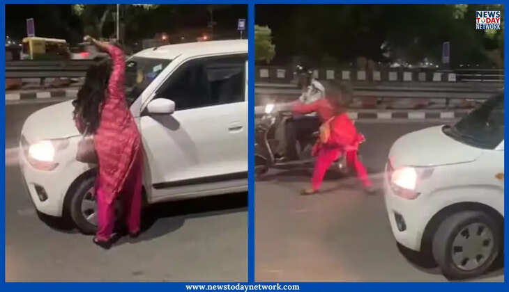 Uttarakhand Viral - यहां नशे में धुत महिला ने किया हाईवोल्टेज ड्रामा, ट्रैफिक पुलिसकर्मी से भी की बदसलूकी, गाड़ियां तोड़ी