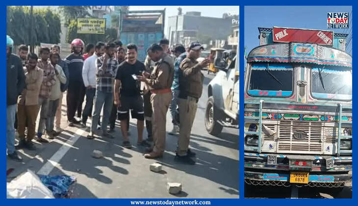 हल्द्वानी - बरेली रोड़ में हुआ दर्दनाक सड़क हादसा, ट्रक के नीचे आने से बाइक सवार की मौके पर हुई मौत