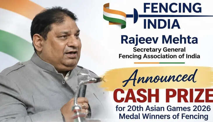 नई दिल्ली - एशियन गेम्स 2026 में देश के लिए पदक लाओ, लाखों का इनाम पाओ, भारतीय फेंसर्स के लिए FAI का बड़ा ऐलान