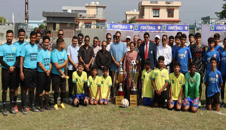 Cynthiya international school football championship 