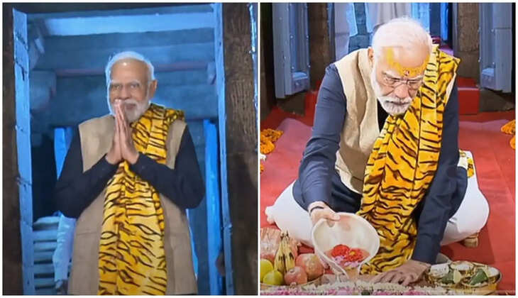 PM Modi In Jageshwar Dham - प्रधानमंत्री नरेंद्र मोदी पहुंचे जागेश्वर धाम, शिव के कई रूपों में किये दर्शन&nbsp;