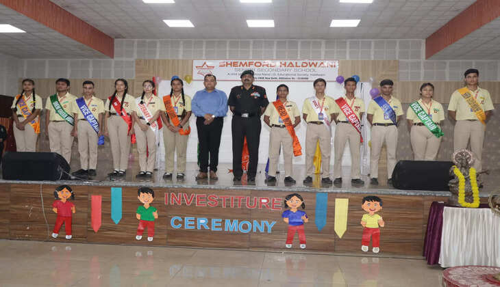 "हल्द्वानी - शैमफोर्ड सीनियर सेकेंडरी स्कूल में छात्र परिषद का गठन, छात्रों को सौंपी गई नई जिम्मेदारियाँ"