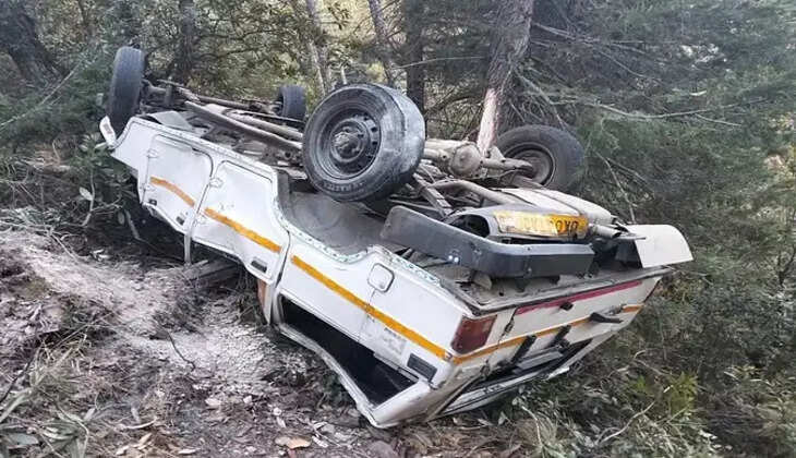 Nainital Accident - हल्द्वानी से पहाड़ जा रही मैक्स ब्रेक फेल होने से खाई में गिरी, मची चीख पुकार कई लोग घायल&nbsp;
