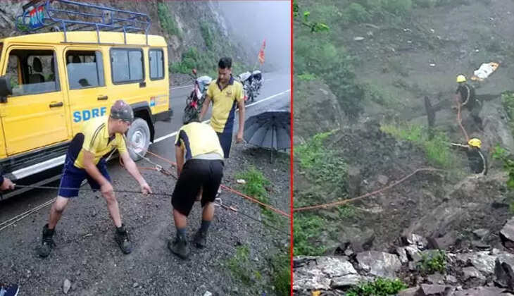 कौडियाला के समीप महिला की सेल्फी लेते समय गिरी  Tehri latest news
