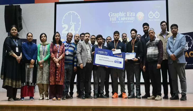"हल्द्वानी - 24 घंटे का हैकाथॉन, ग्राफिक एरा हिल यूनिवर्सिटी में कोडिंग के महासंग्राम का खुलासा"