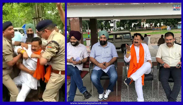 देहरादून - कांग्रेस अध्यक्ष करन माहरा गिरफ्तार, राजभवन के बाहर कर रहे थे विरोध, इन मुद्दों को लेकर राज्यपाल से चाहते थे मिलना 