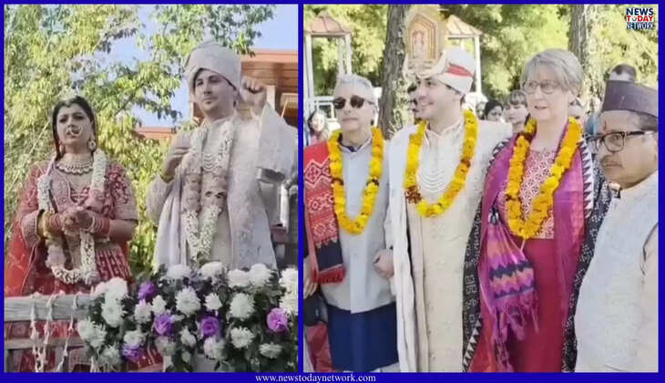 अल्मोड़ा - साढ़े 6 हजार किमी दूर पेरिस से अल्मोड़ा आई बारात, कसार देवी में हुआ श्रीपूर्णा और और्हेल्यै का अंतरराष्ट्रीय विवाह