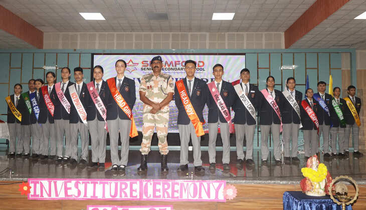 हल्द्वानी - शैमफोर्ड स्कूल में कैबिनेट शपथ ग्रहण एवं एनसीसी रैंकिंग समारोह आयोजित, इन छात्र- छात्राओं ने ली पद की शपथ&nbsp;
