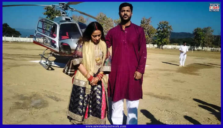 नैनीताल - पहली बार हेलीकॉप्टर से हुई दूल्हा-दुल्हन की विदाई, चाचा ने भतीजे और बहु को दिया अनोखा सरप्राइज&nbsp;