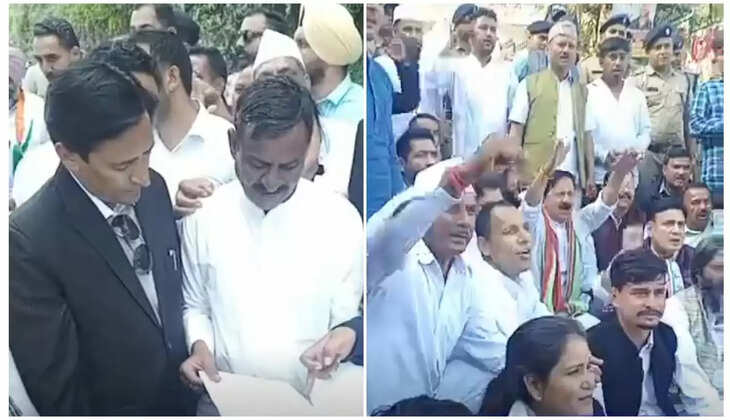 नैनीताल - कांग्रेस की जनाक्रोश रैली, कुमाऊं कमिश्नरी का किया घेराव, कमिश्नर दीपक रावत को सौंपा ज्ञापन